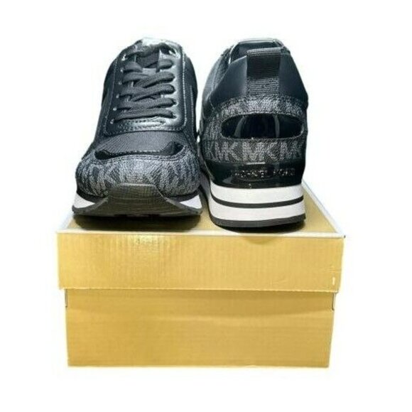 ⭐MICHAEL KORS Wilma Trainer Sz 10 Women shoes Casual Sneakers Black 49S1WIFS1D⭐ - Picture 7 of 10